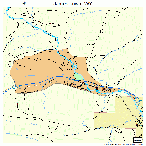 James Town, WY street map