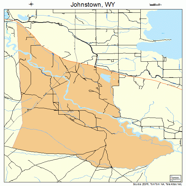 Johnstown, WY street map