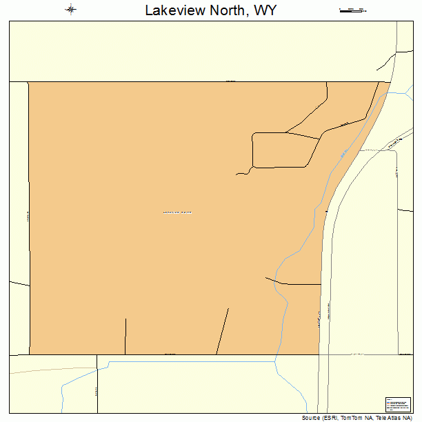 Lakeview North, WY street map