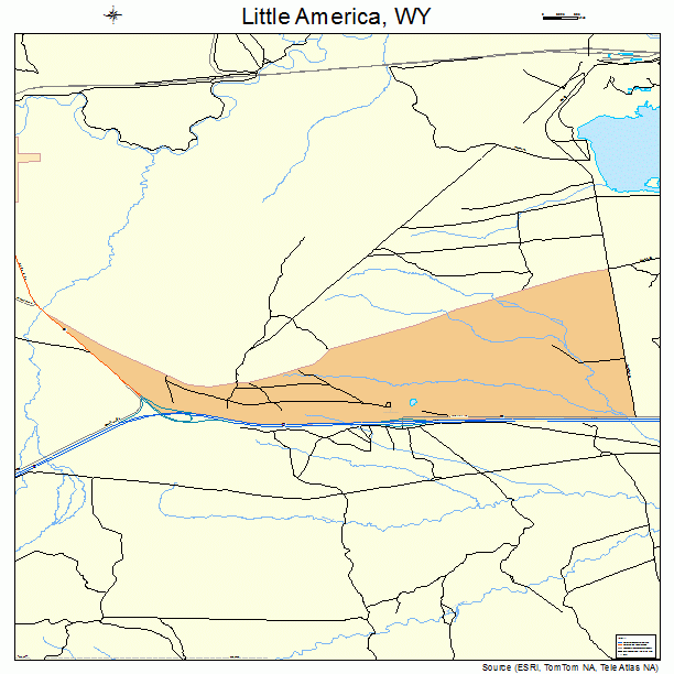 Little America, WY street map