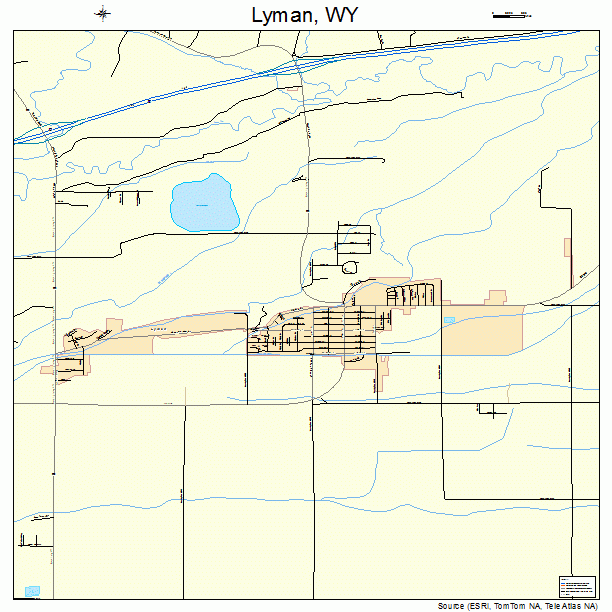 Lyman, WY street map