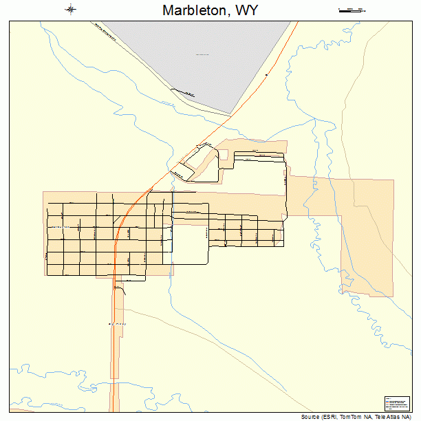 Marbleton, WY street map