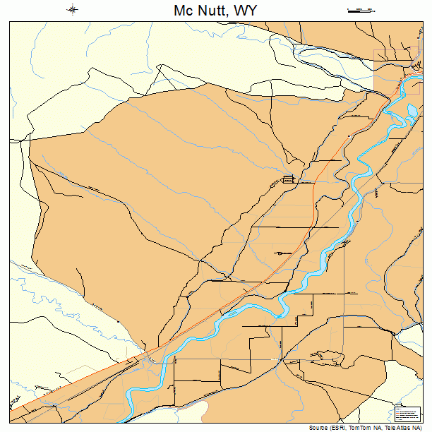 Mc Nutt, WY street map
