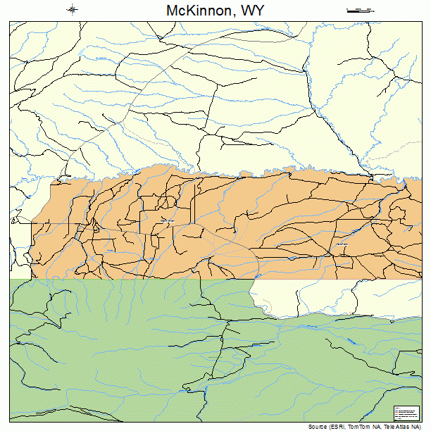 McKinnon, WY street map