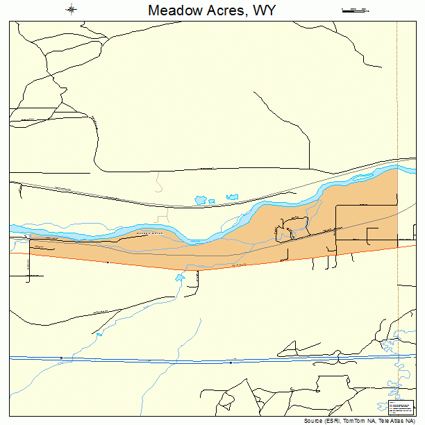 Meadow Acres, WY street map