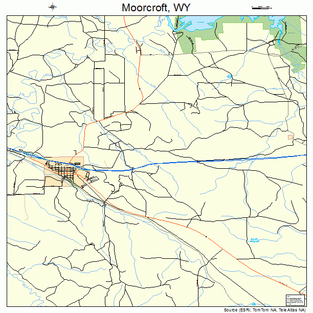 Moorcroft, WY street map