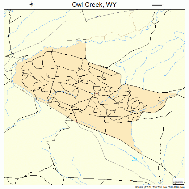Owl Creek, WY street map