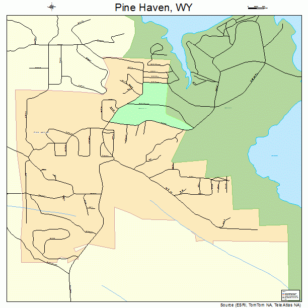 Pine Haven, WY street map