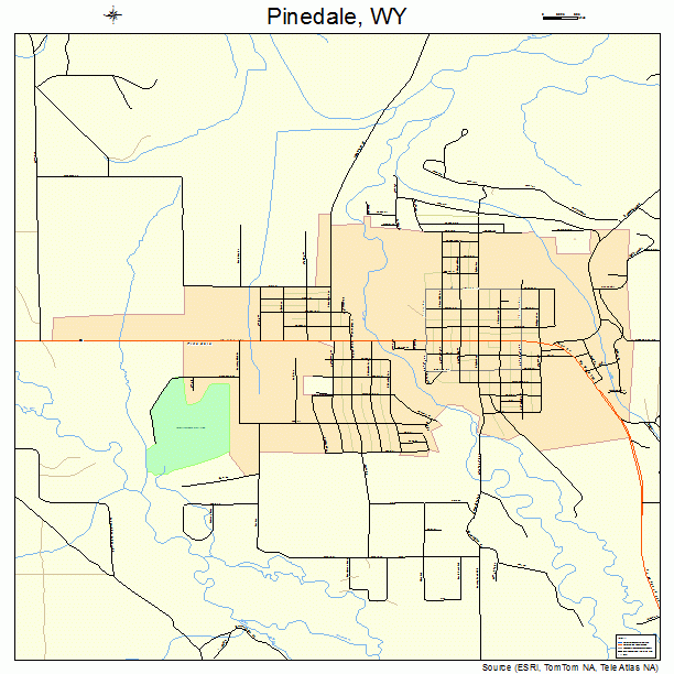 Pinedale, WY street map