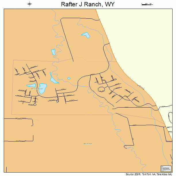 Rafter J Ranch, WY street map