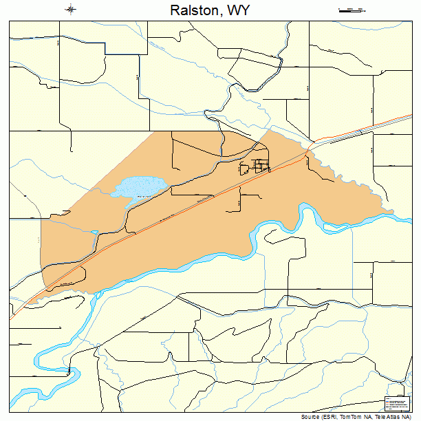 Ralston, WY street map