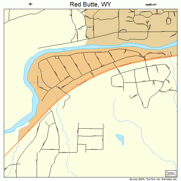 Red Butte, WY street map