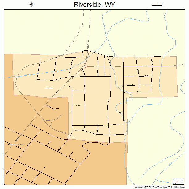 Riverside, WY street map