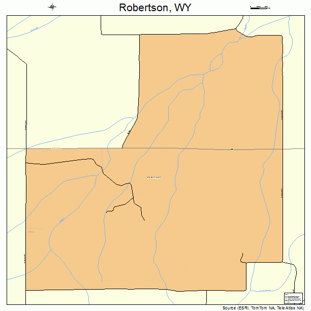 Robertson, WY street map