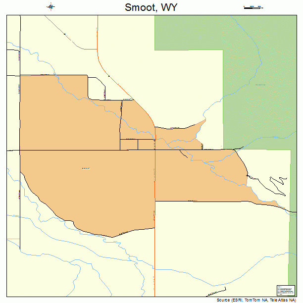 Smoot, WY street map