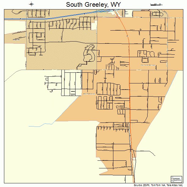 South Greeley, WY street map