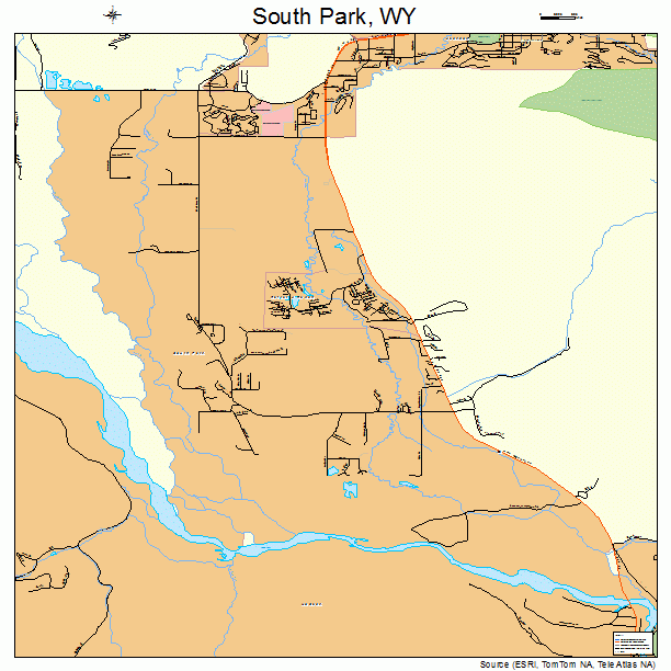 South Park, WY street map
