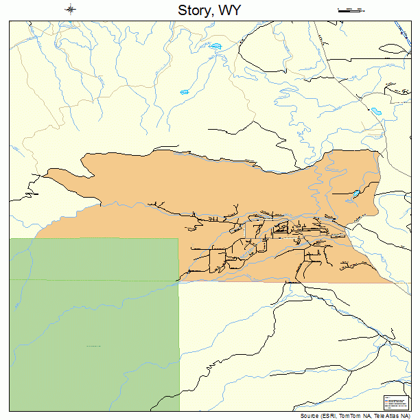 Story, WY street map