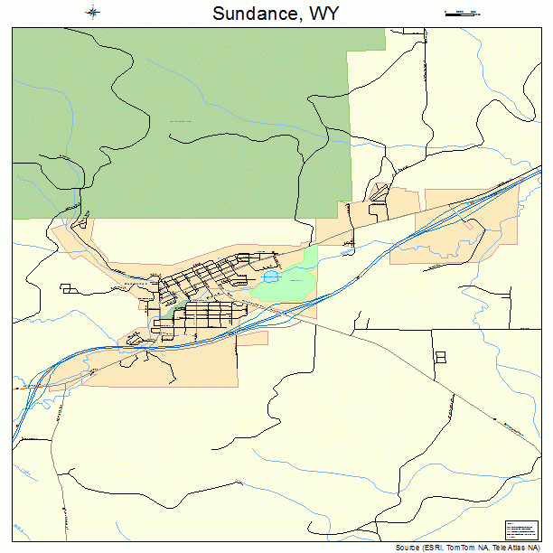 Sundance, WY street map