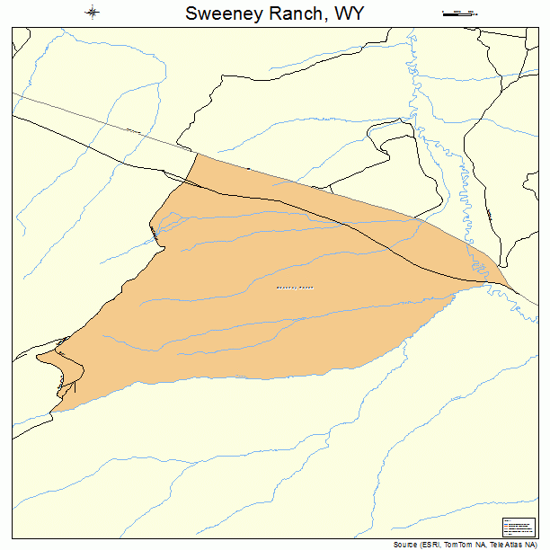 Sweeney Ranch, WY street map