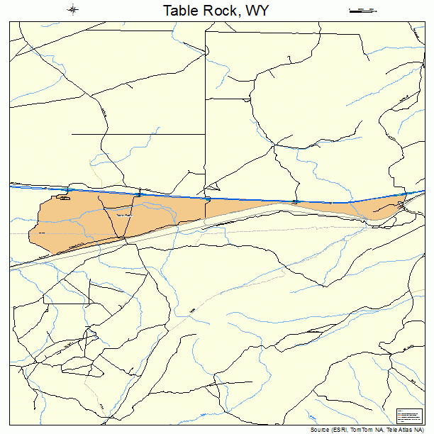 Table Rock, WY street map