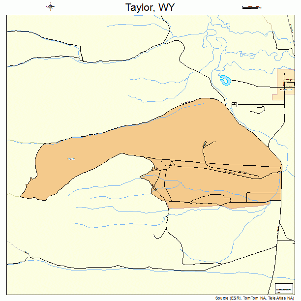 Taylor, WY street map