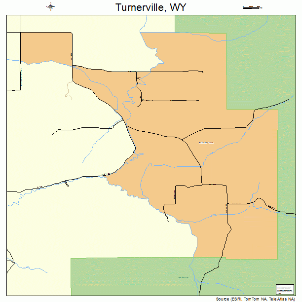 Turnerville, WY street map