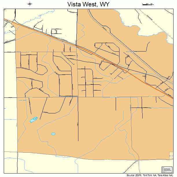 Vista West, WY street map