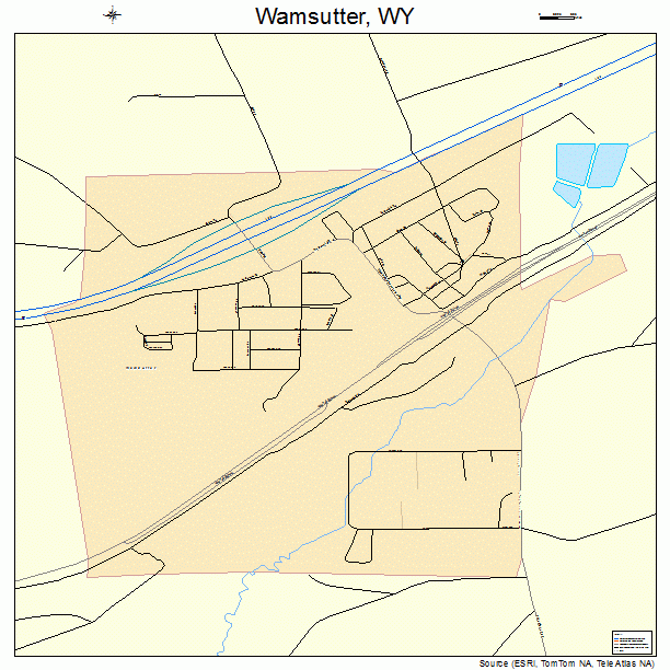 Wamsutter, WY street map