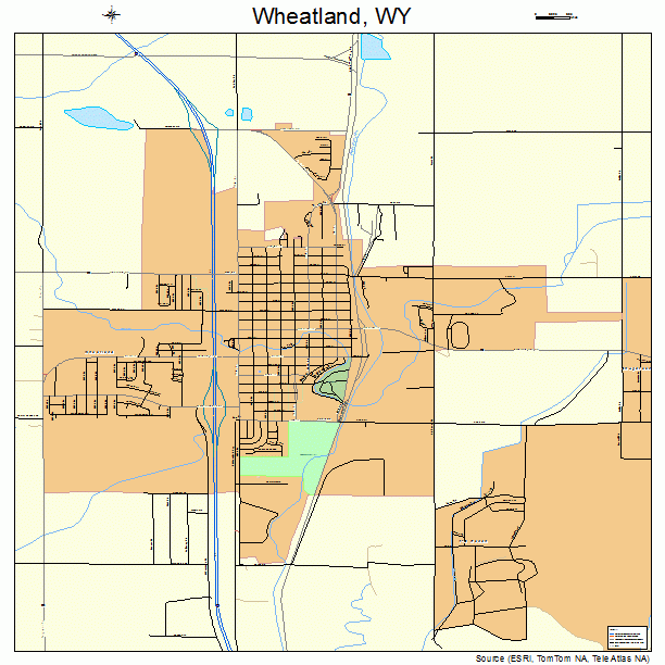 Wheatland, WY street map