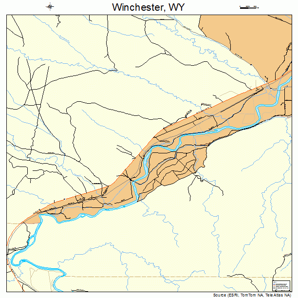 Winchester, WY street map