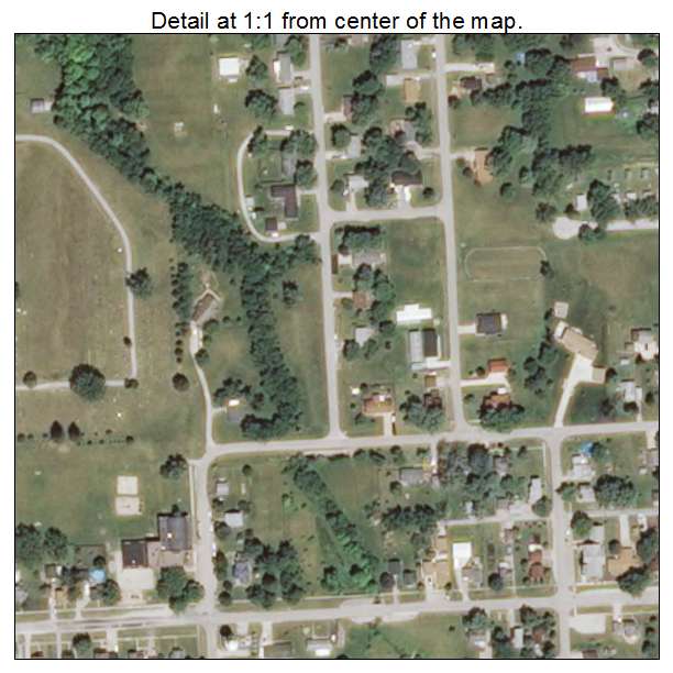 Aerial Photography Map of Reynolds, IL Illinois