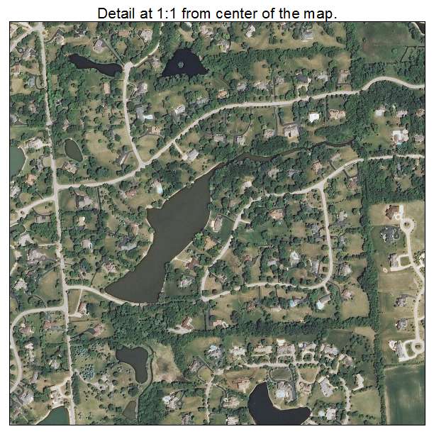 Aerial Photography Map of South Barrington, IL Illinois