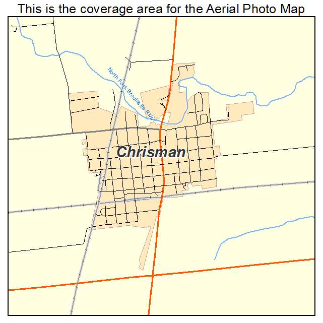 Aerial Photography Map of Chrisman, IL Illinois