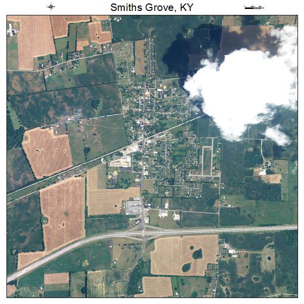 Aerial Photography Map of Smiths Grove, KY Kentucky