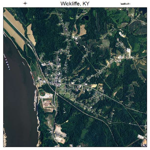 Aerial Photography Map of Wickliffe, KY Kentucky