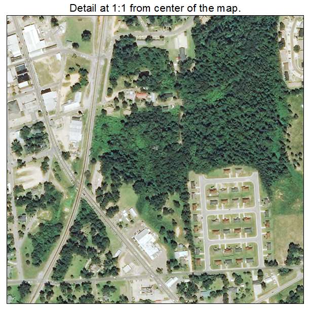 Aerial Photography Map of Poplarville, MS Mississippi
