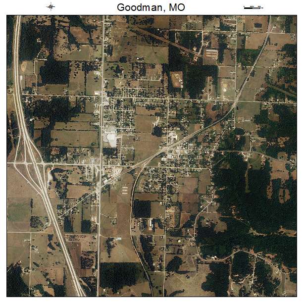 Aerial Photography Map of Goodman, MO Missouri