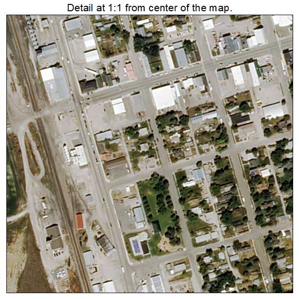 Aerial Photography Map of Townsend, MT Montana