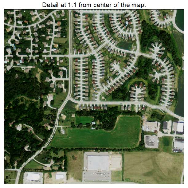 Aerial Photography Map of Elkhorn, NE Nebraska