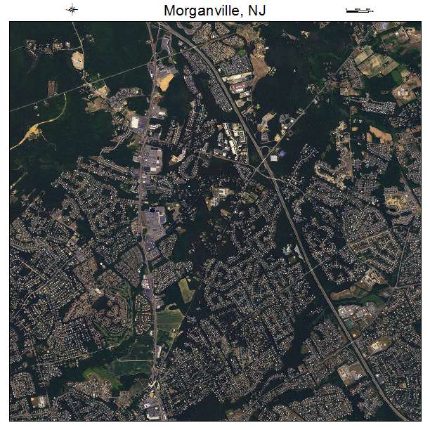 Aerial Photography Map Of Morganville Nj New Jersey