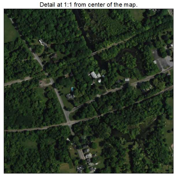 Aerial Photography Map of Caledonia, NY New York
