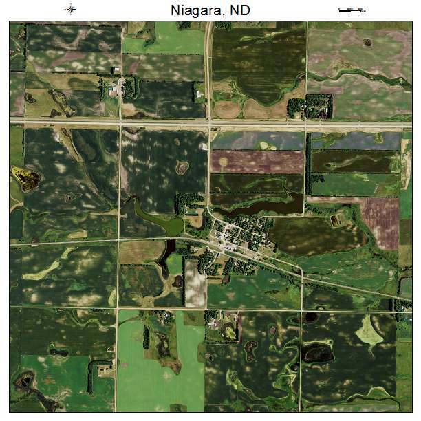 Aerial Photography Map of Niagara, ND North Dakota
