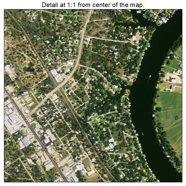 Aerial Photography Map of Kingsland, TX Texas
