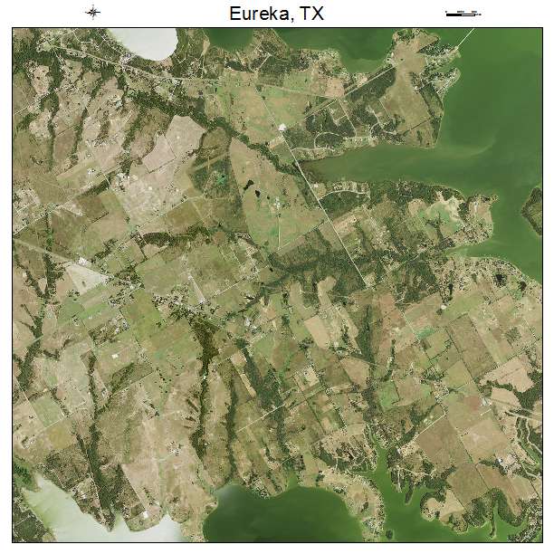 Aerial Photography Map of Eureka, TX Texas