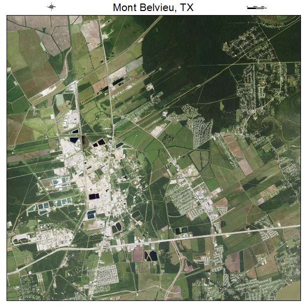 Aerial Photography Map Of Mont Belvieu Tx Texas