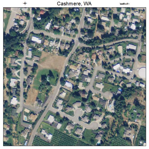 Aerial Photography Map of Cashmere, WA Washington